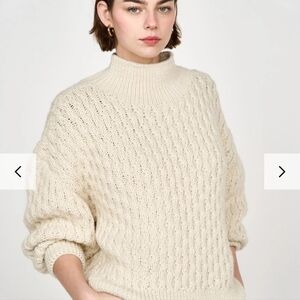Cozy Wool Knit Sweater Turtleneck